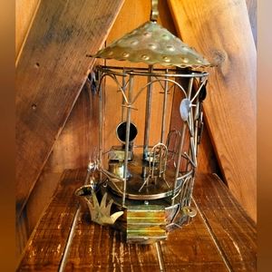 Vintage Copper Revolving Music Box Plays "Tea for Two"